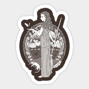 Garden Witch - by Jenn Atkins Sticker